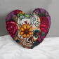 Sugar skull day of the dead All-Over Print Heart-shaped pillow