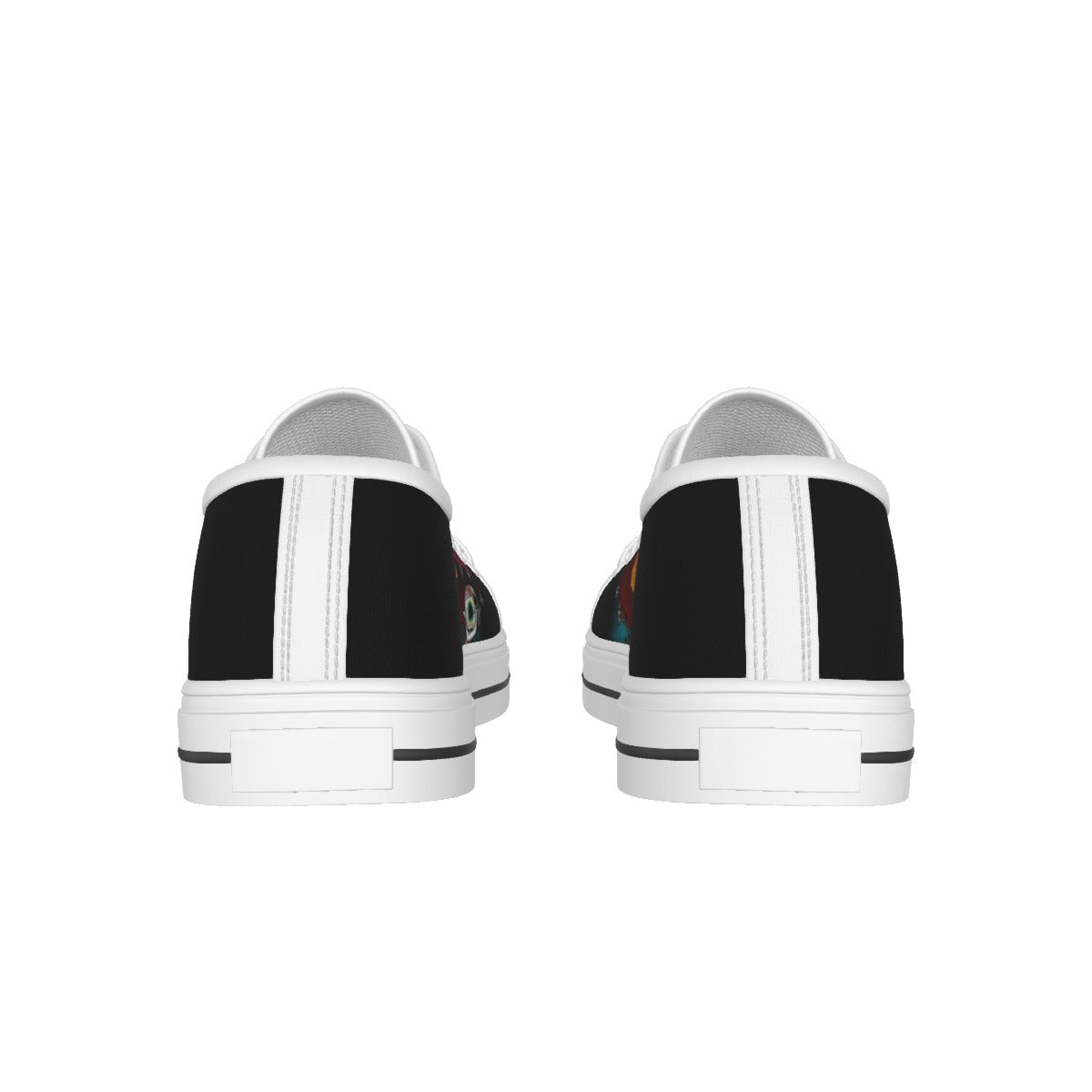 Sugar skull girl All-over Print Women's White Sole Canvas Shoes