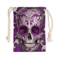 Gothic sugar skull Drawstring Bag, Day of the dead dia de los muertos handbag shoulder bag