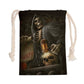 Grim reaper Drawstring Bag, Horror skull Halloween drawstring bag backpack