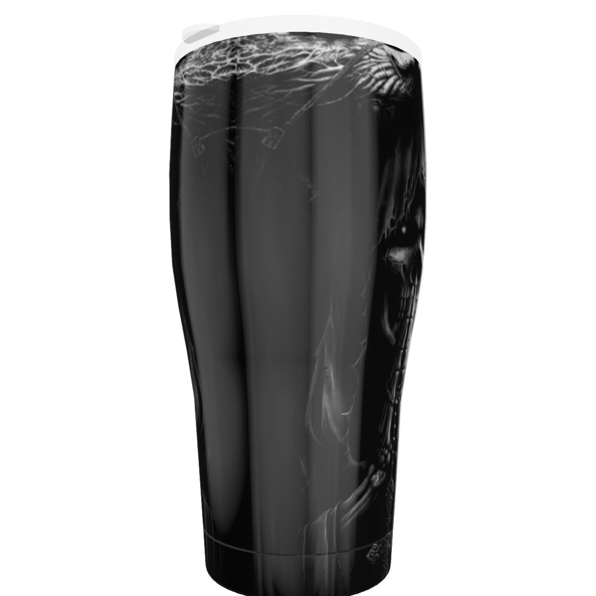 Grim reaper Gothic skull Tumbler 30oz, Halloween skeleton tumbler cup mugs