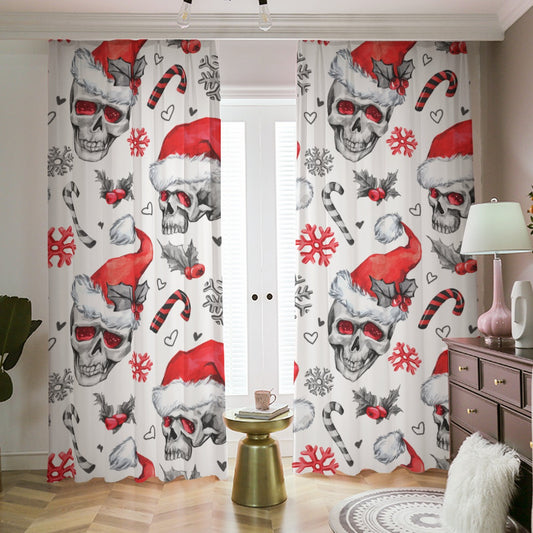 SKull Christmas Blackout Curtains | 265(gsm)