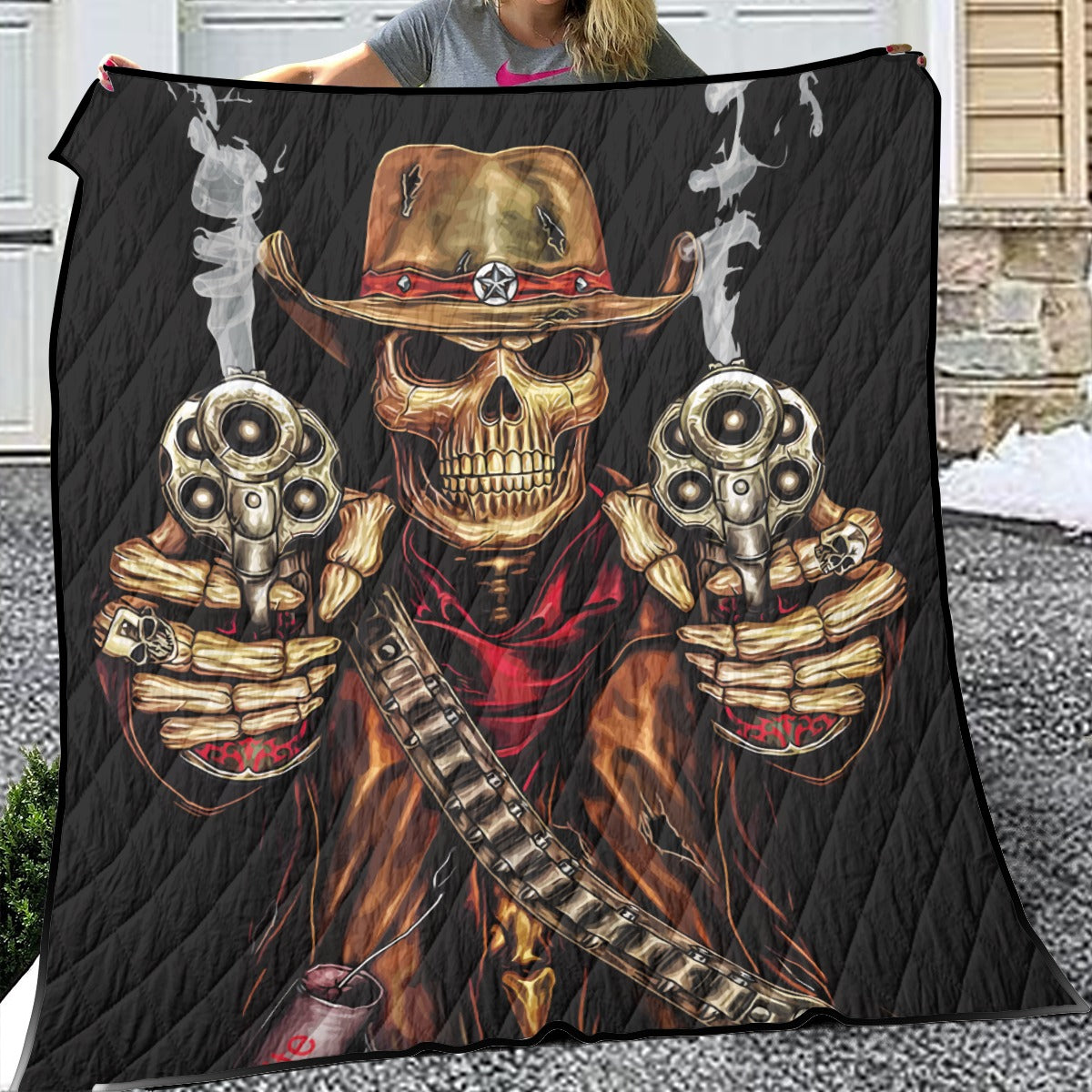 Grim reaper Halloween skull Household Lightweight & Breathable Quilt