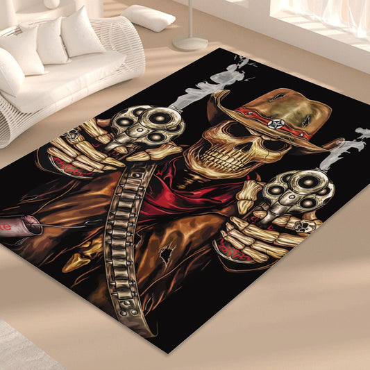 Gothic Grim reaper Halloween Foldable Rectangular Floor Mat
