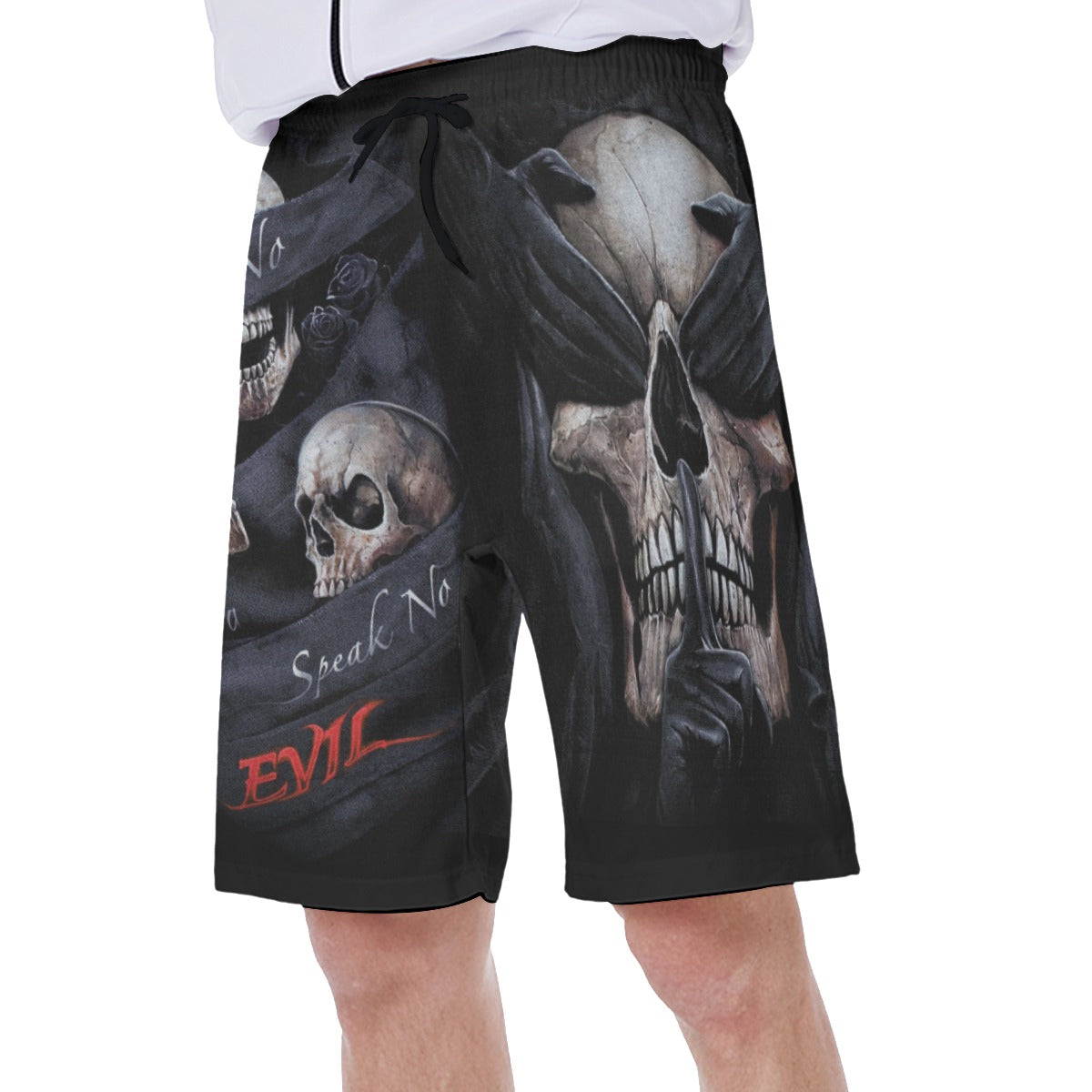 No see no hear no speak evils All-Over Print Men's Beach Shorts