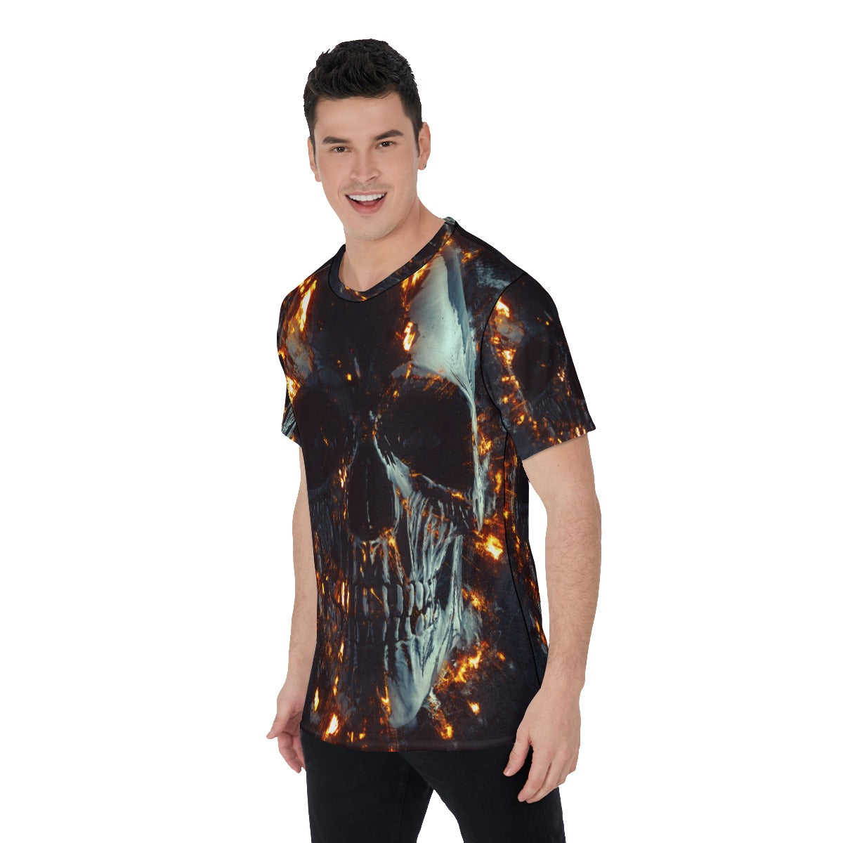 Skull Halloween Gothic Men's O-Neck T-Shirt
