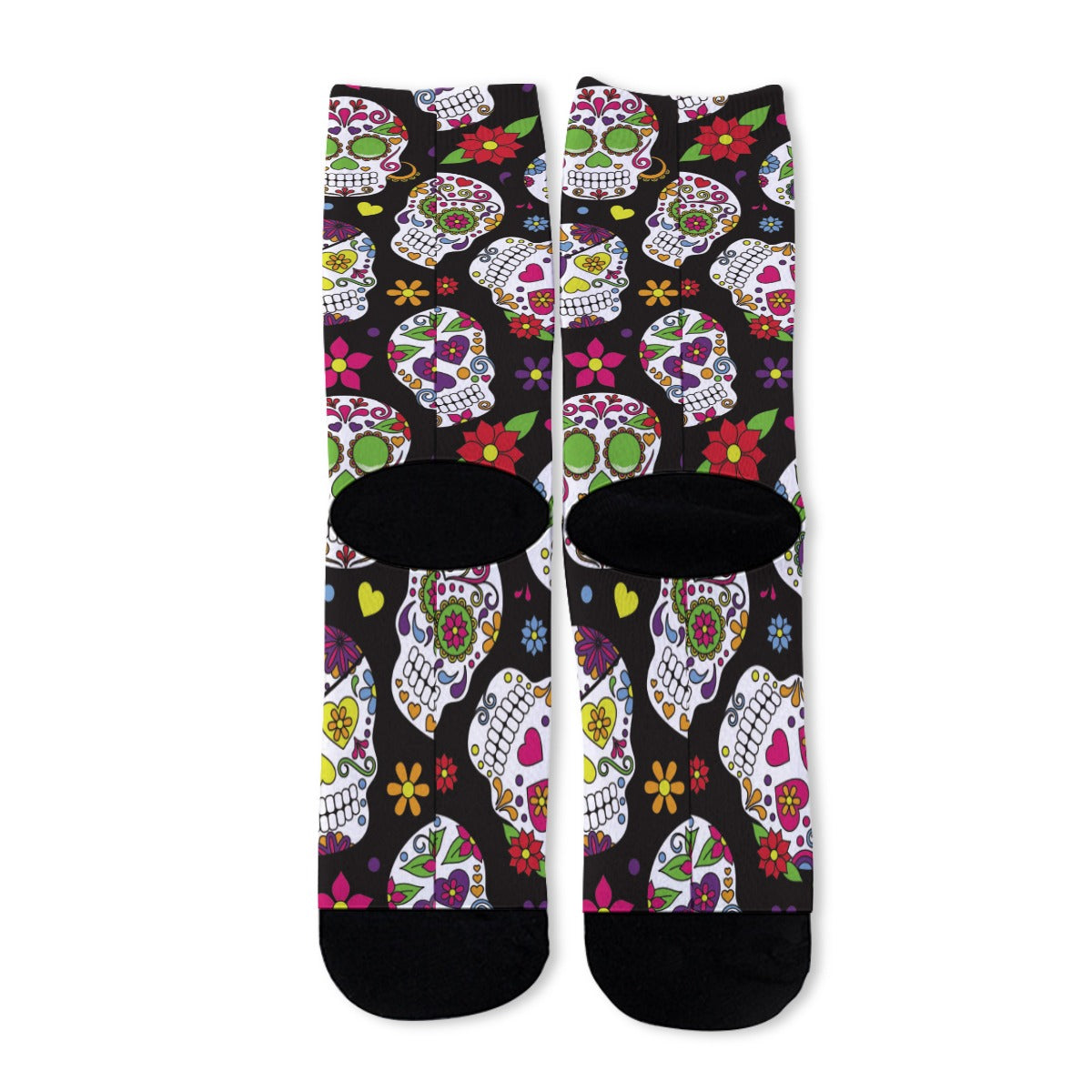 Day of the dead dia de los muertos Unisex Long Socks, sugar skull socks, sugar skull Halloween socks