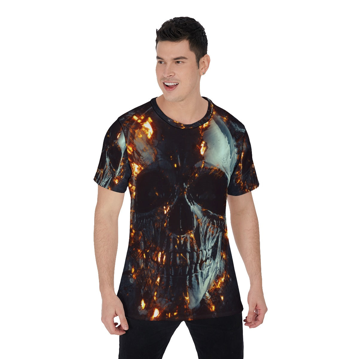 Skull Halloween Gothic Men's O-Neck T-Shirt