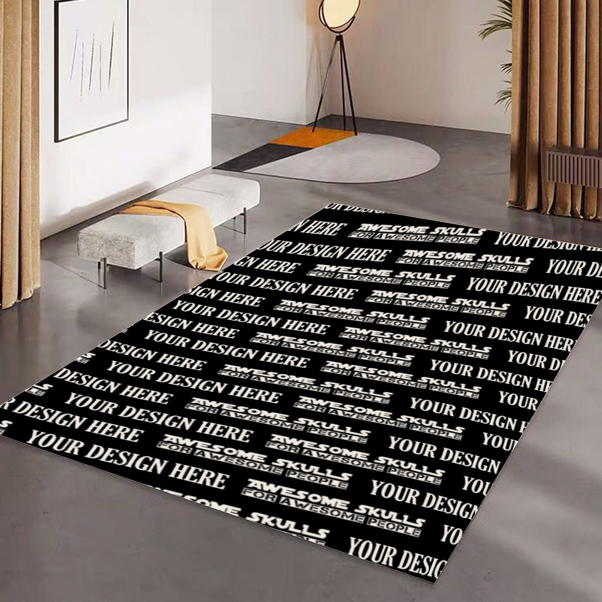 Custom Print on demand Home stuff Foldable Rectangular Floor Mat