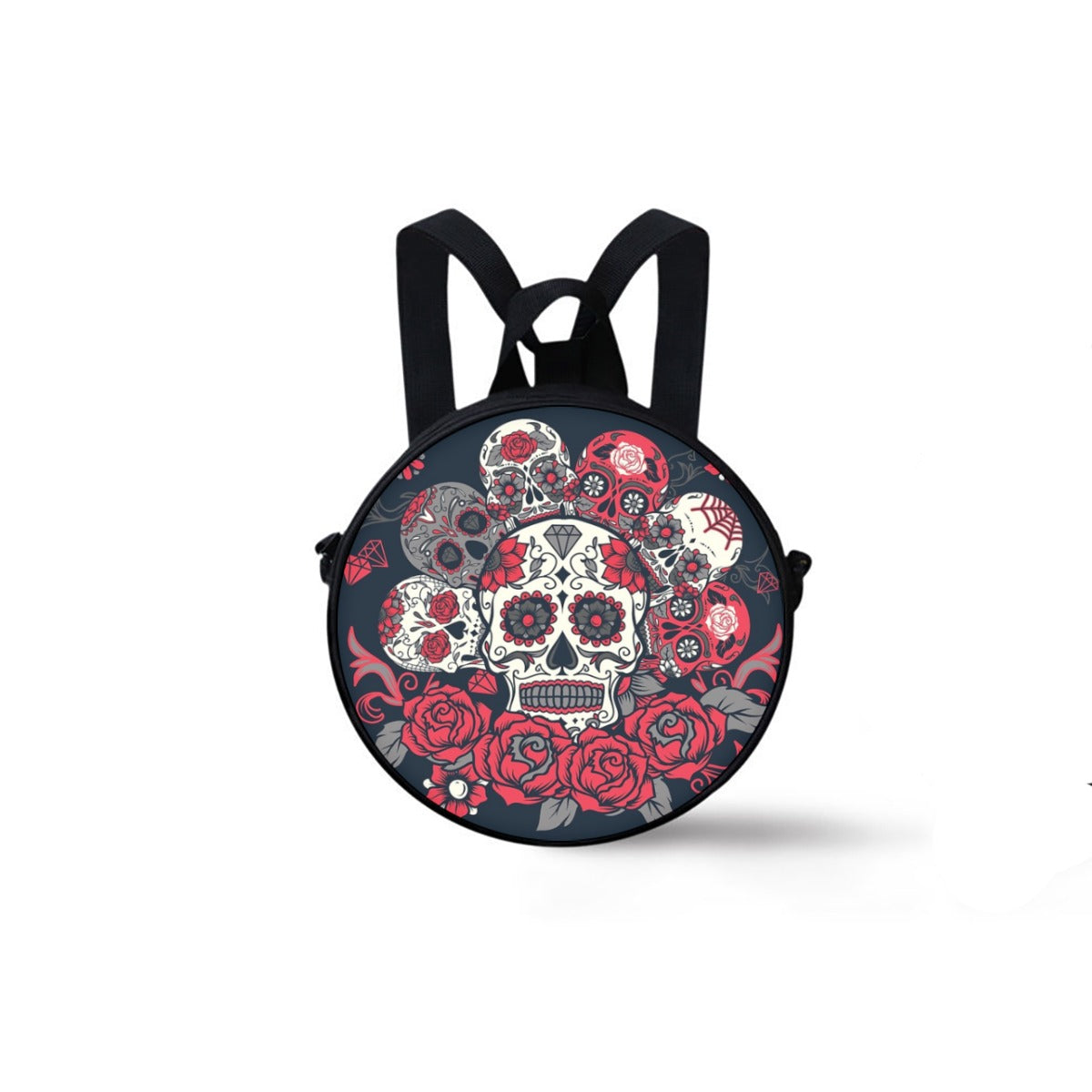 Sugar skull Children's Round School Bag