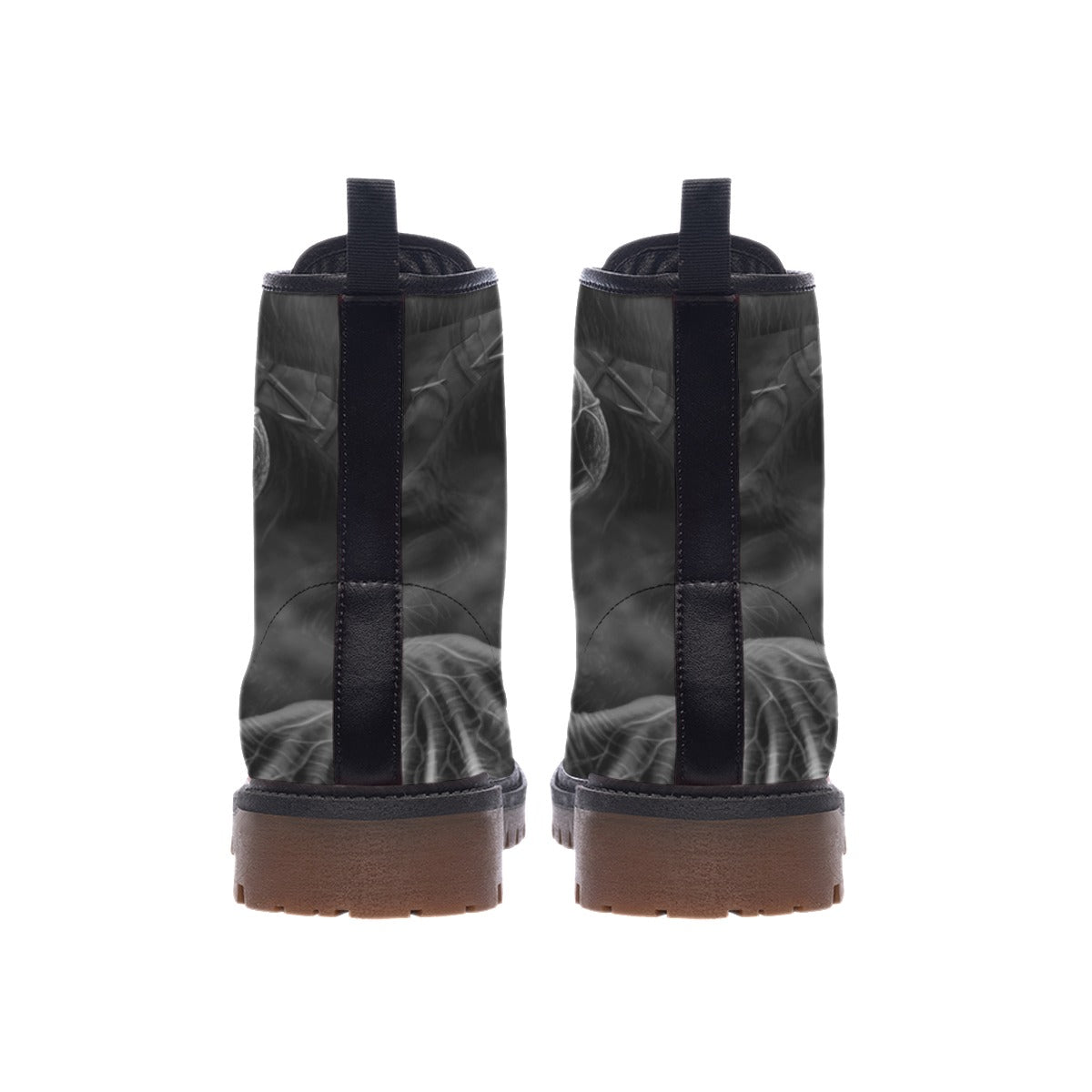 Skull red eyes gothic men's women's boots shoes, Gothic grim reaper shoes boots for men women