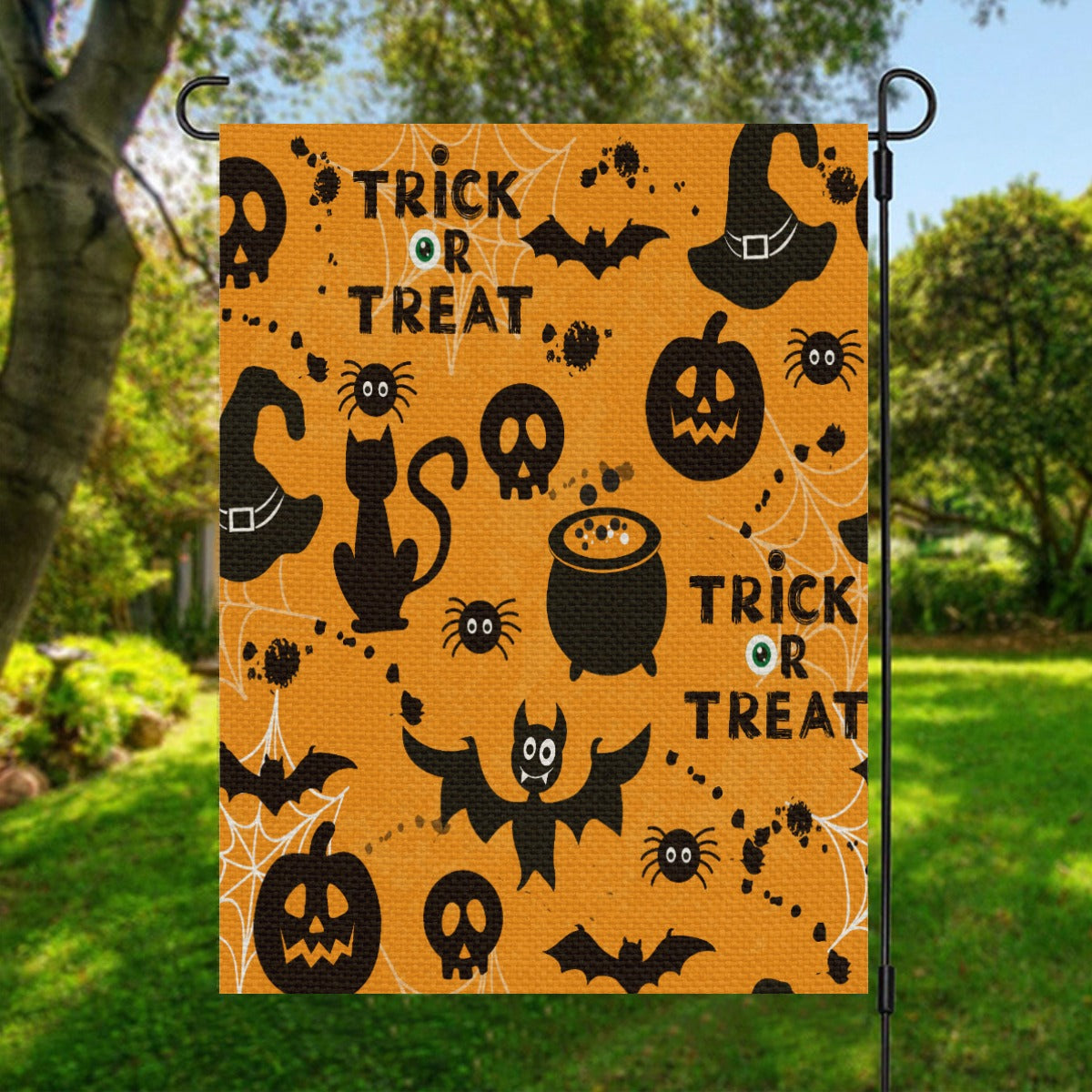 Halloween party All-Over Print Garden Flag