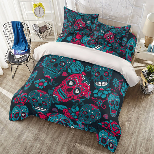 Day of the dead Four-piece Duvet Cover Set, Dia de los muertos bedding cover