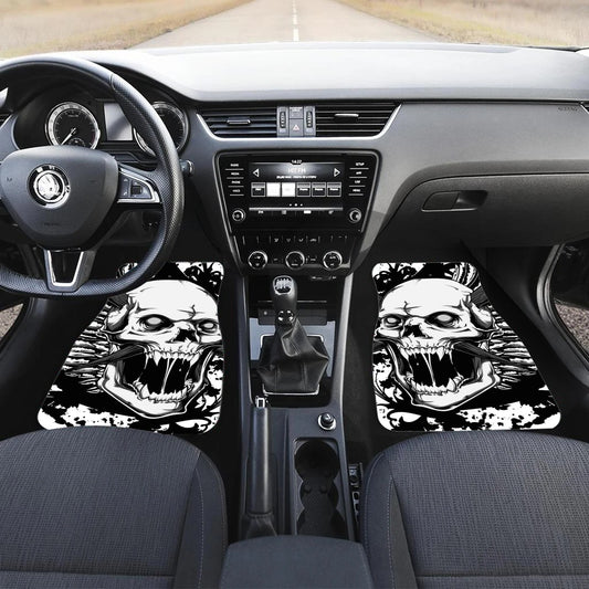 Horror awesome skull Car Mats, Halloween skeleton car mats