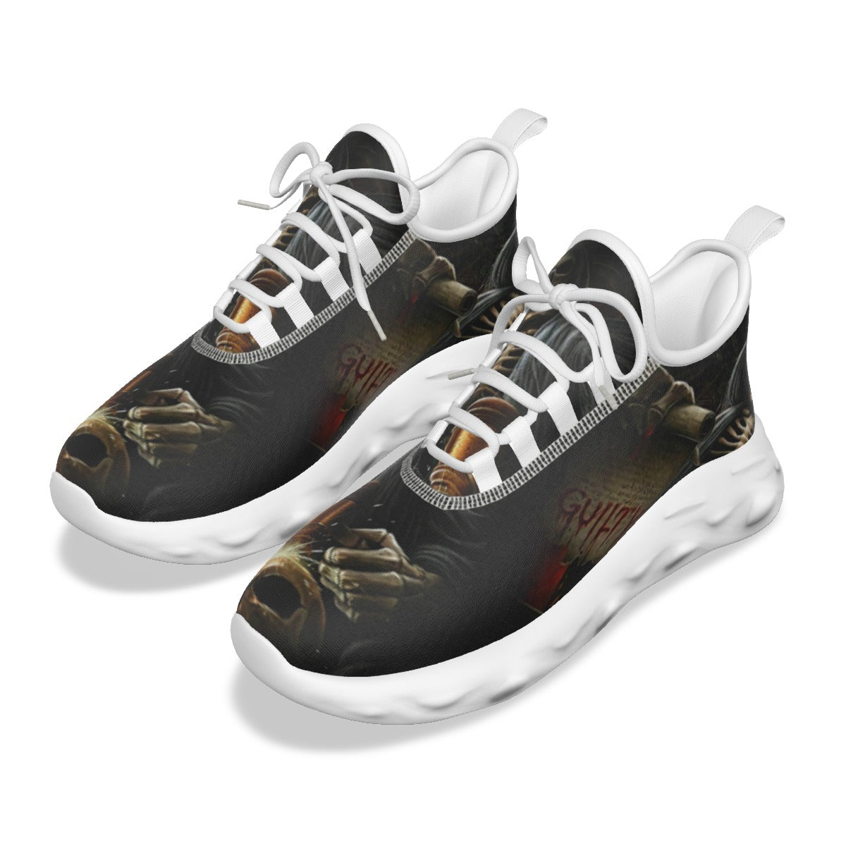 Grim reaper Men's Light Sports Shoes, Gothic Halloween skeleton men's sneakers shoes