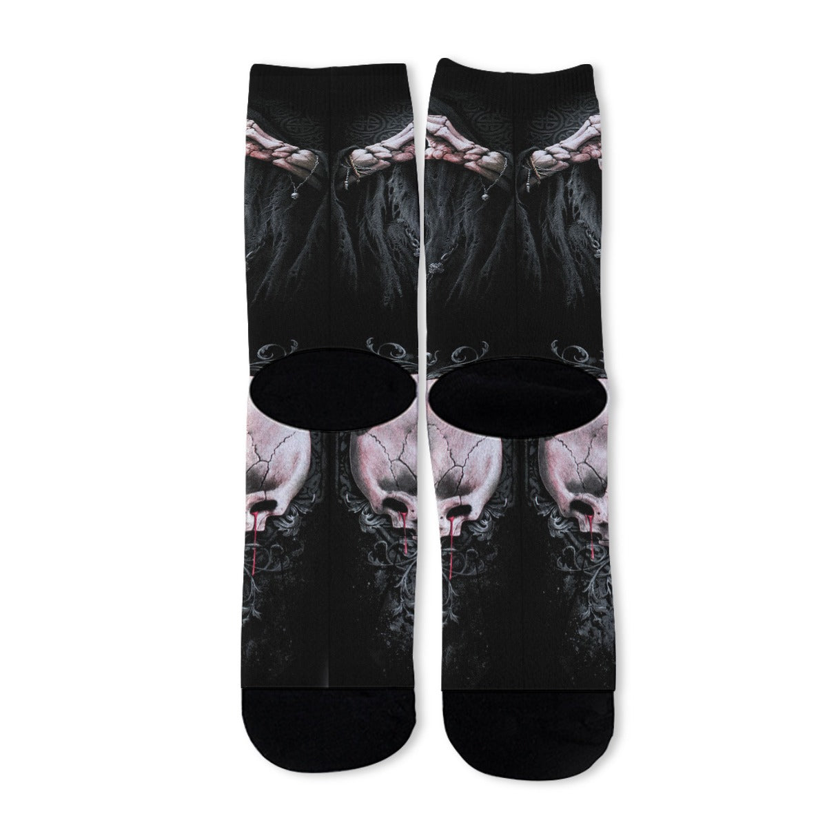 Gothic skull All-Over Print Unisex Long Socks