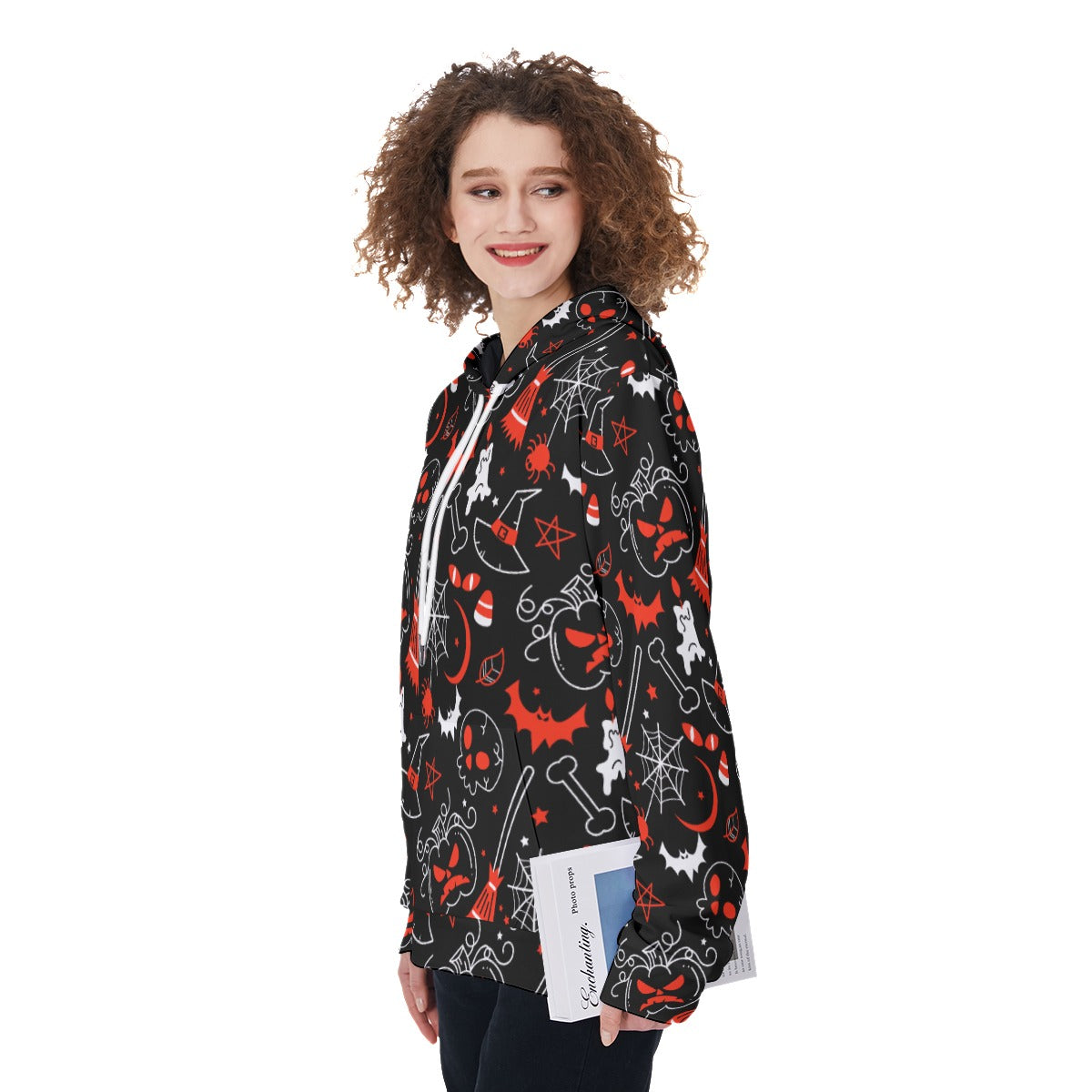 Halloween Women's Pullover Hoodie, Gothic witch Halloween hoodie