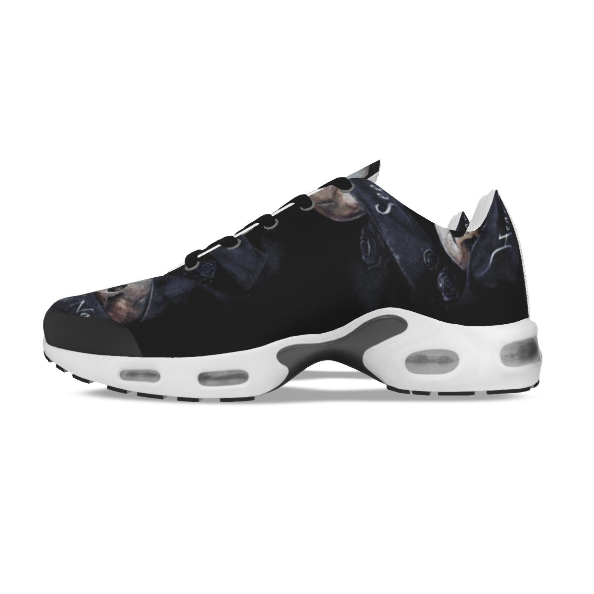 No see no hear no speak evils skull Women's Air Cushion Sports Shoes