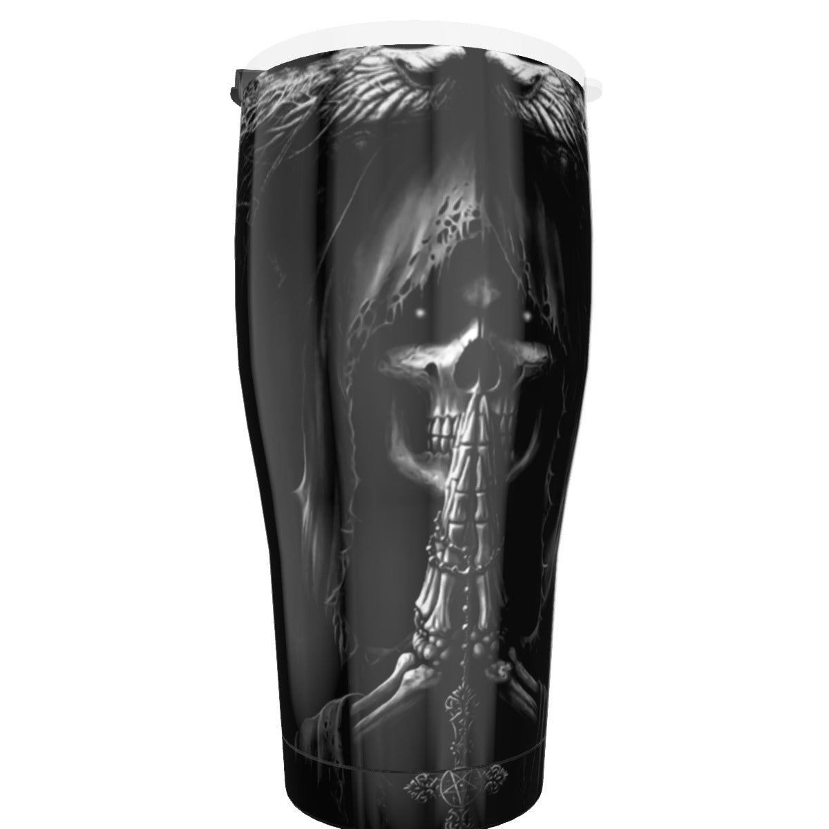 Grim reaper Gothic skull Tumbler 30oz, Halloween skeleton tumbler cup mugs
