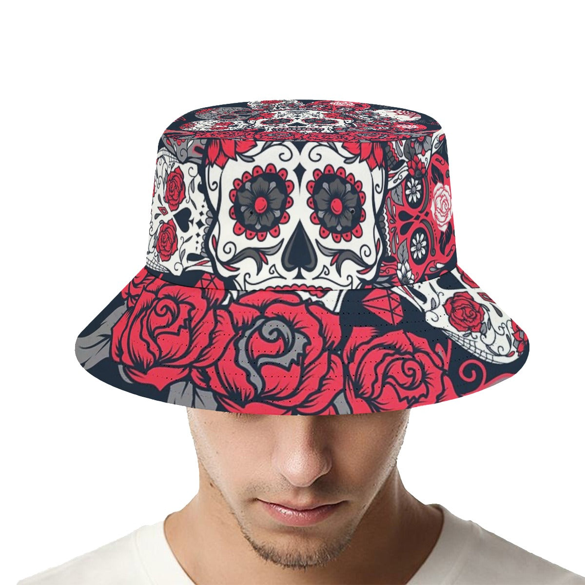 Day of the dead sugar skull Fisherman hat