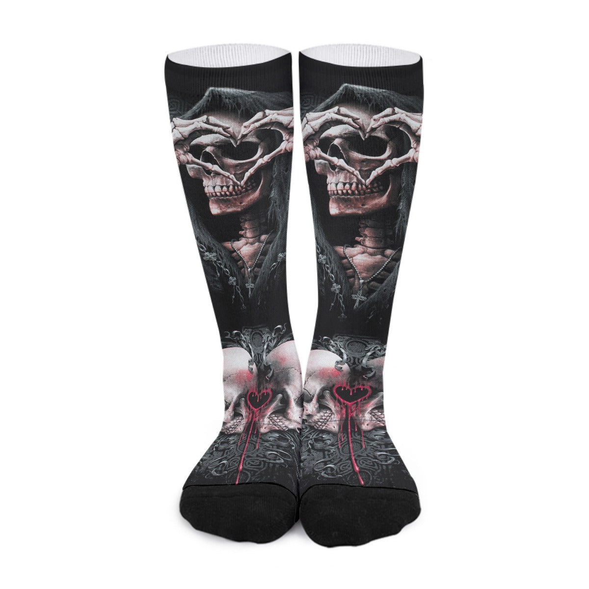 Gothic skull All-Over Print Unisex Long Socks