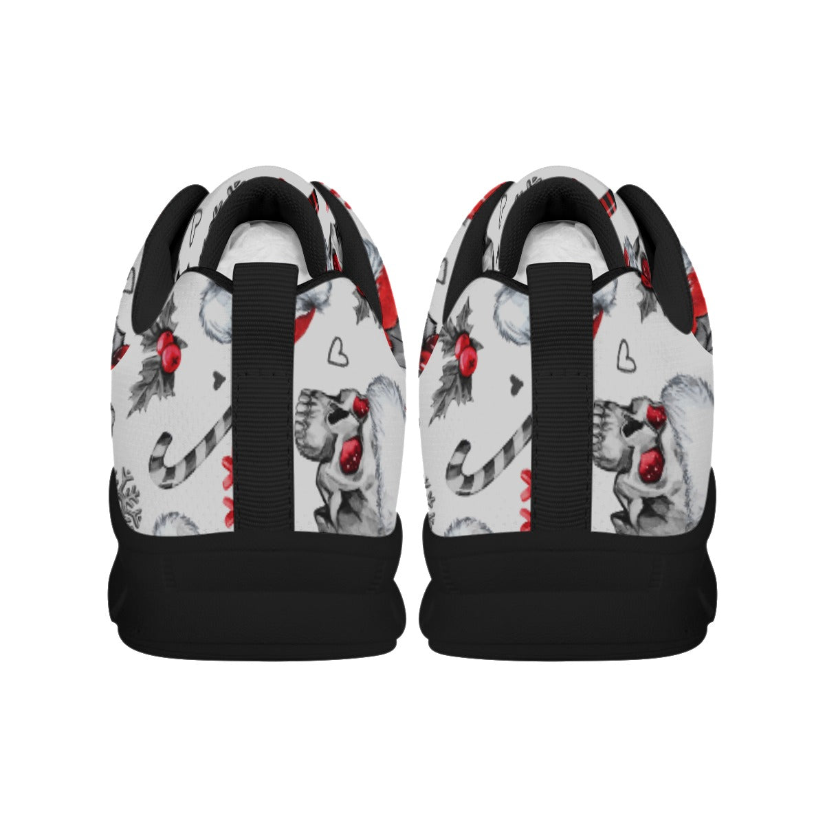 Christmas skull Men's Sports Shoes, Santa claus gothic skull shoes, Skeleton skull sneakers