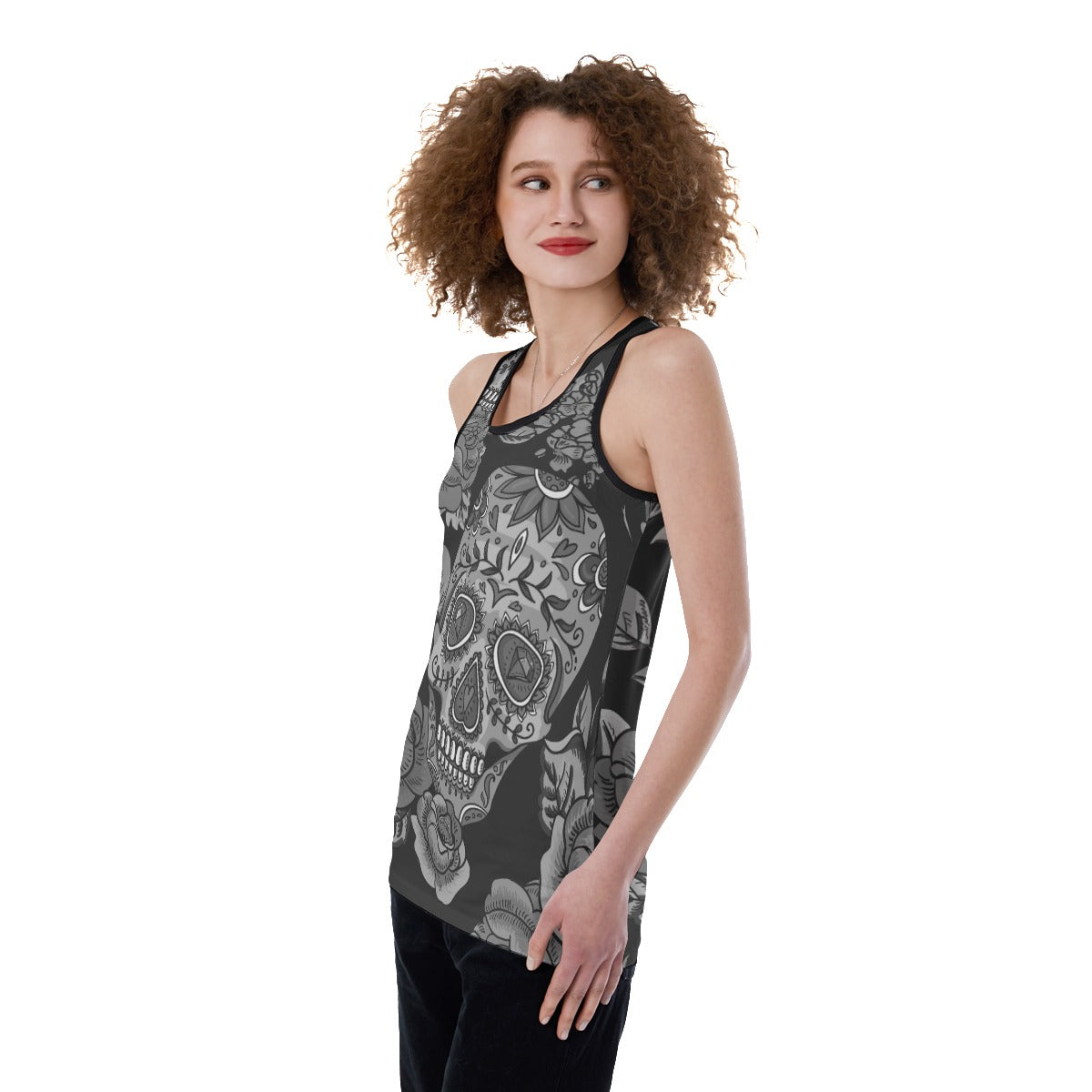 Day of the dead Women's Back Hollow Tank Top