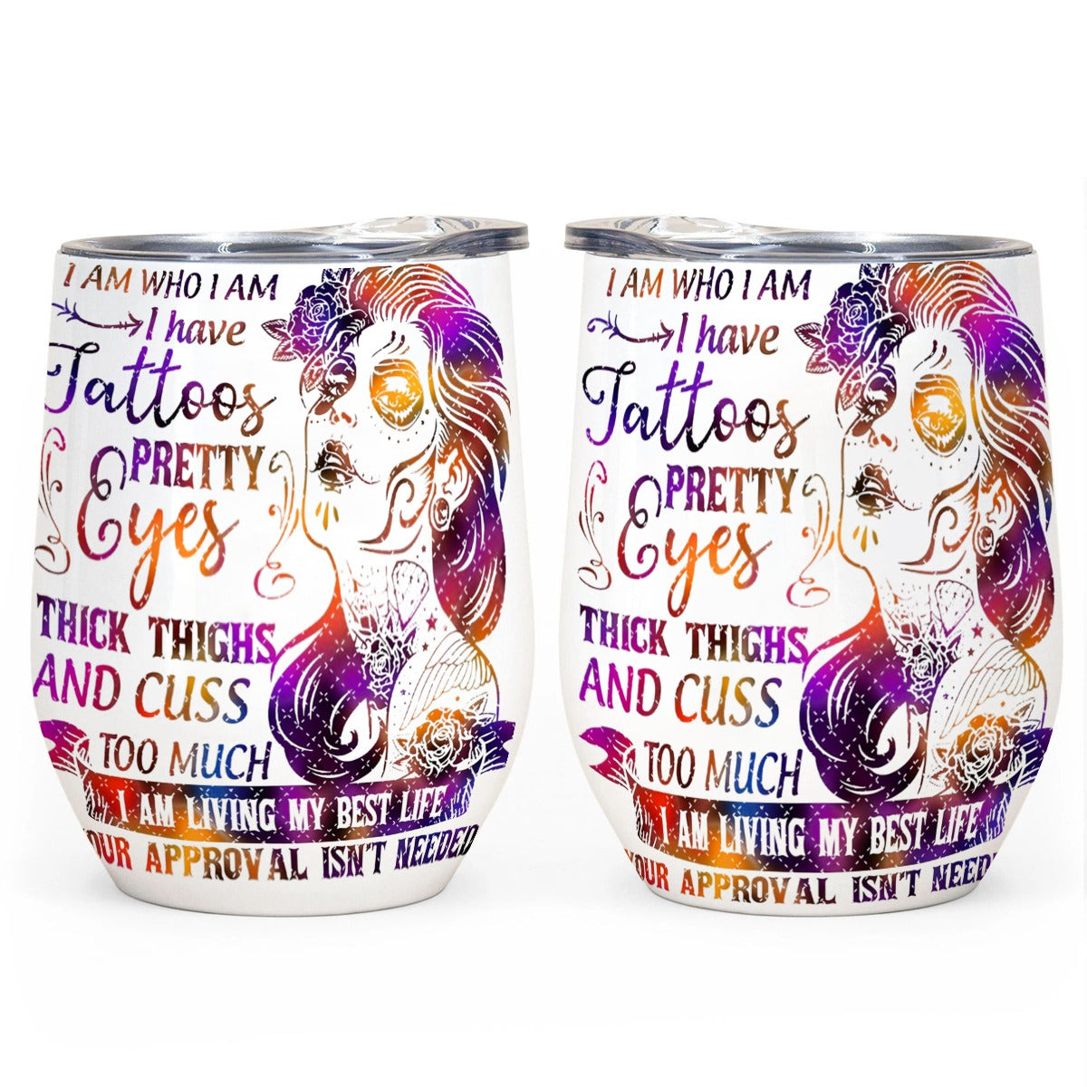 Sugar skull Egg Cup Tumbler 12OZ | 20 OZ