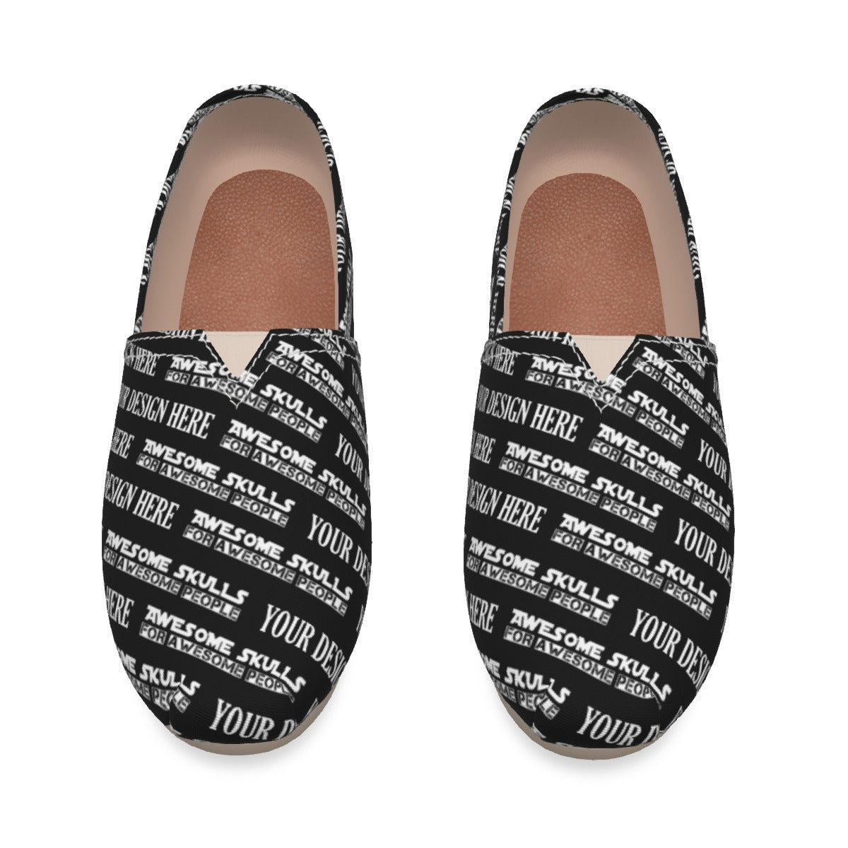 Custom Print on Demand POD Women's Canvas Fisherman Shoes