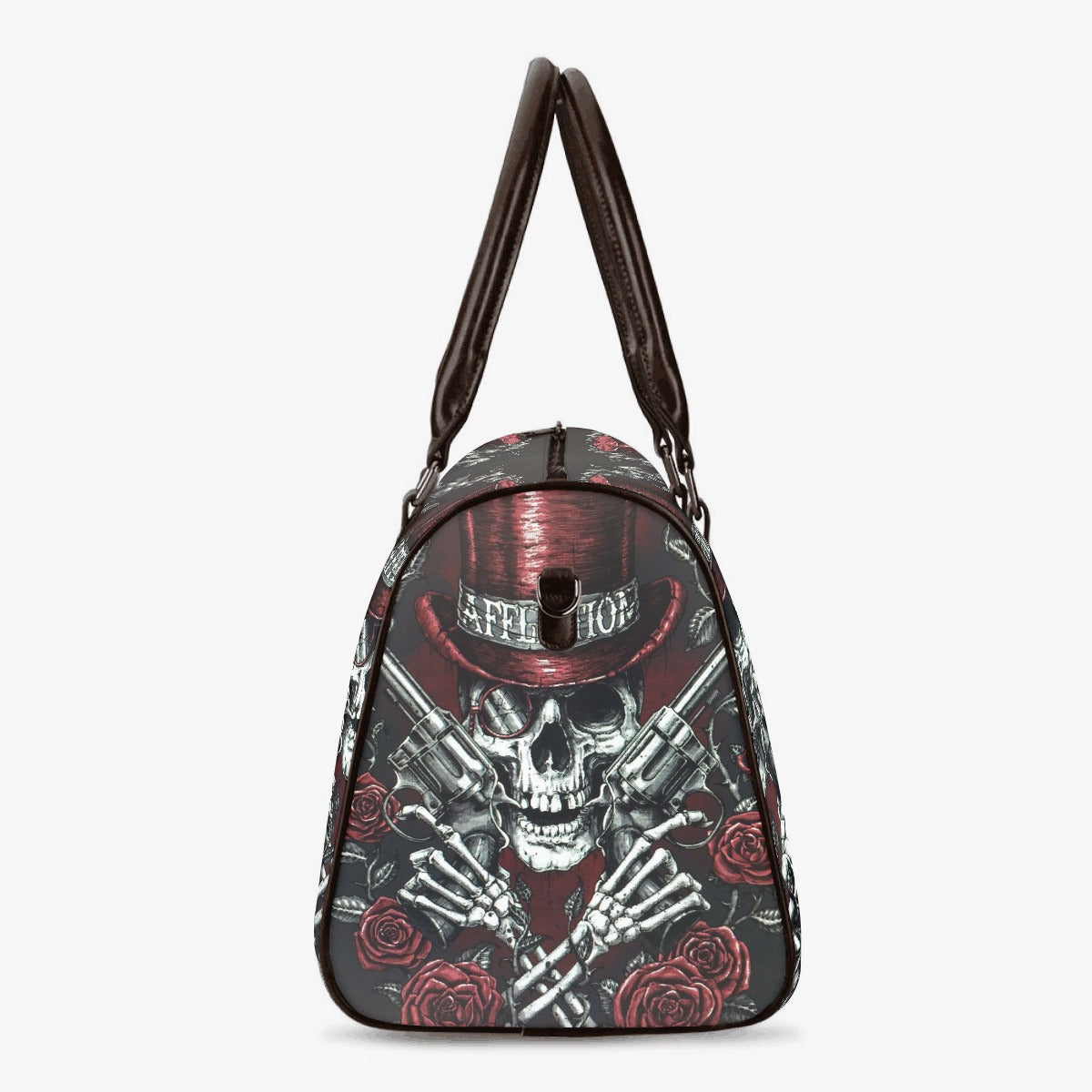 Skeleton monogrammed bag, skull Hospital Bag, punisher skull monogrammed bag, goth handbag, gothic skull handbag, punisher skull Carry On bag