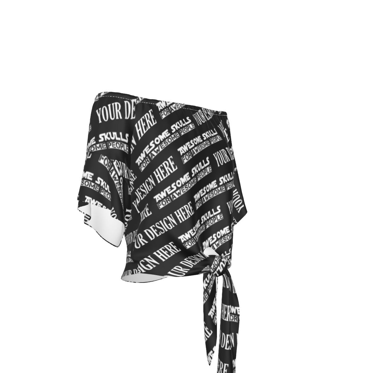 Custom print on demand pod Women's Top Off-Shoulder Blouse