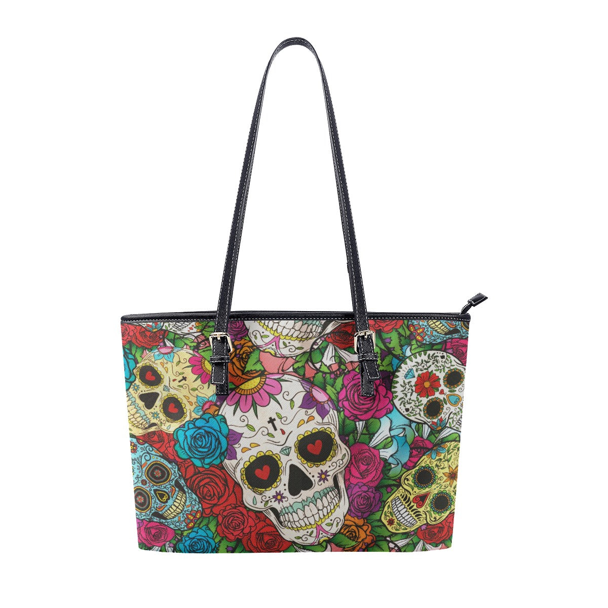 Sugar skull Day of the dead Women's Tote Bag, Calavera Mexican skull handbag shoulder bag purse