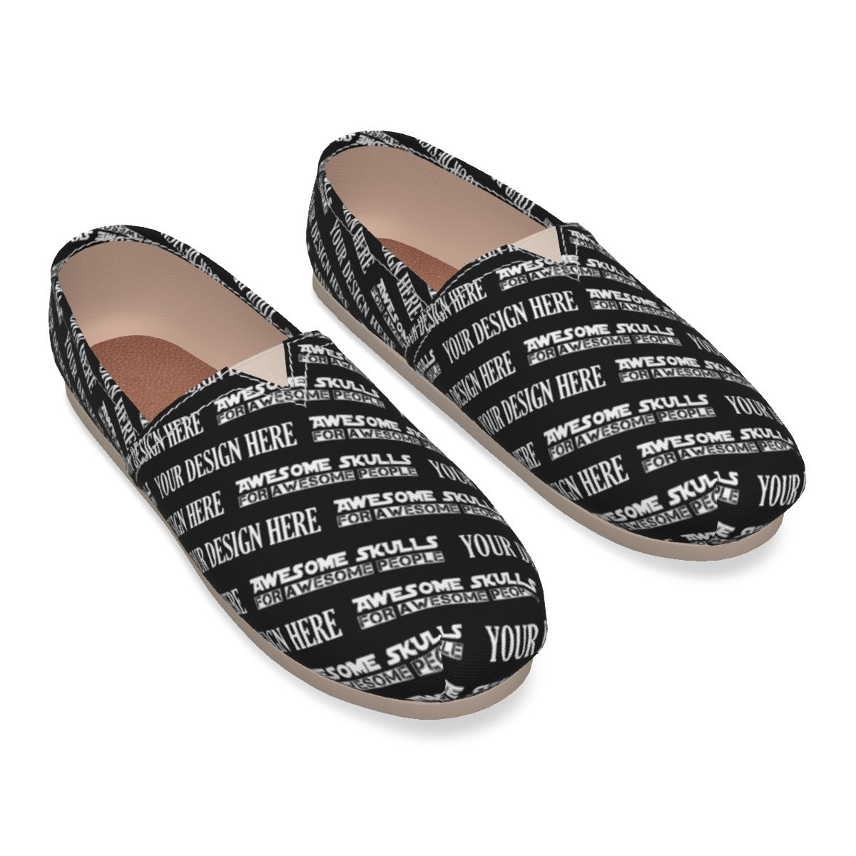 Custom Print on Demand POD Women's Canvas Fisherman Shoes