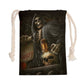 Grim reaper Drawstring Bag, Horror skull Halloween drawstring bag backpack