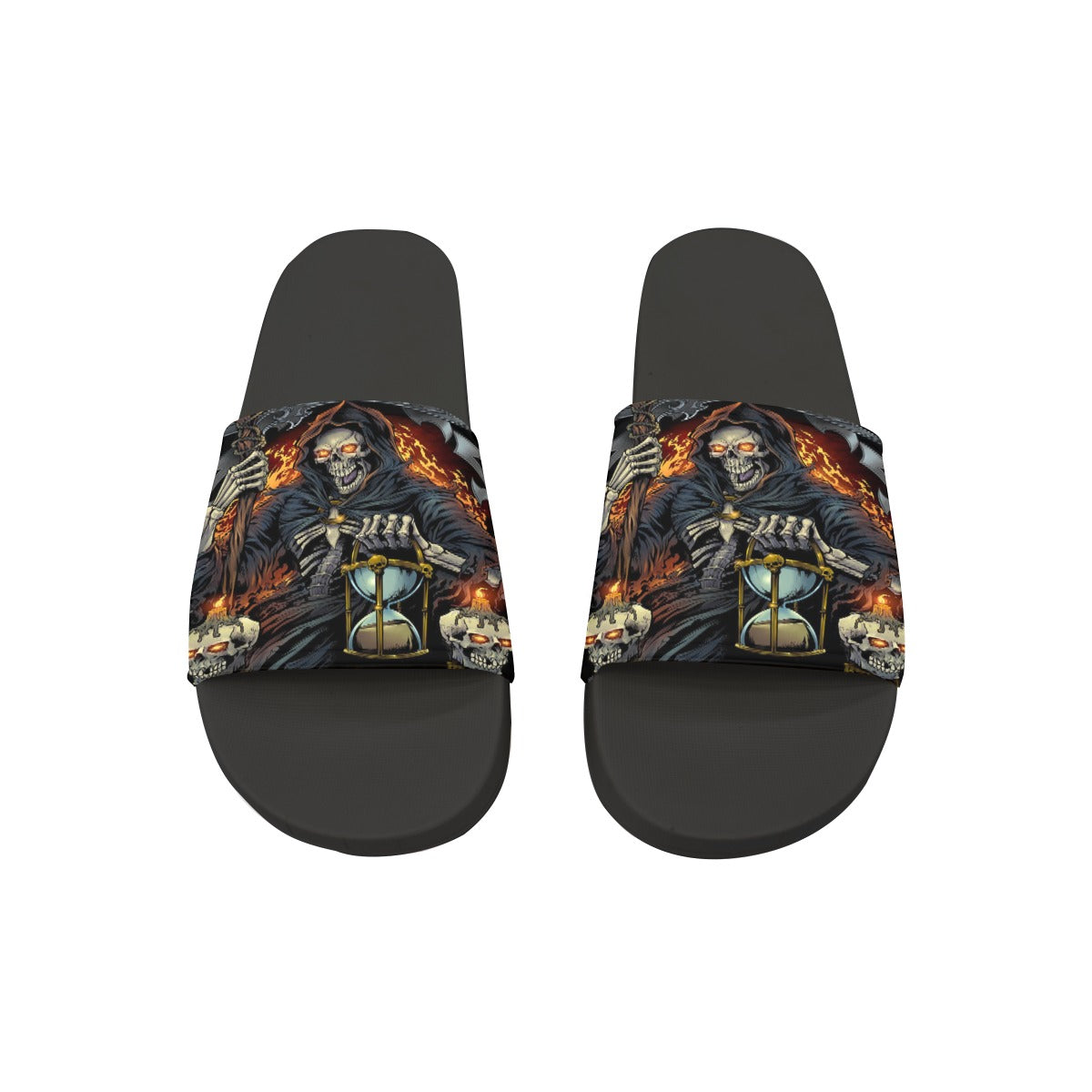 Gothic grim reaper Slip On Slippers