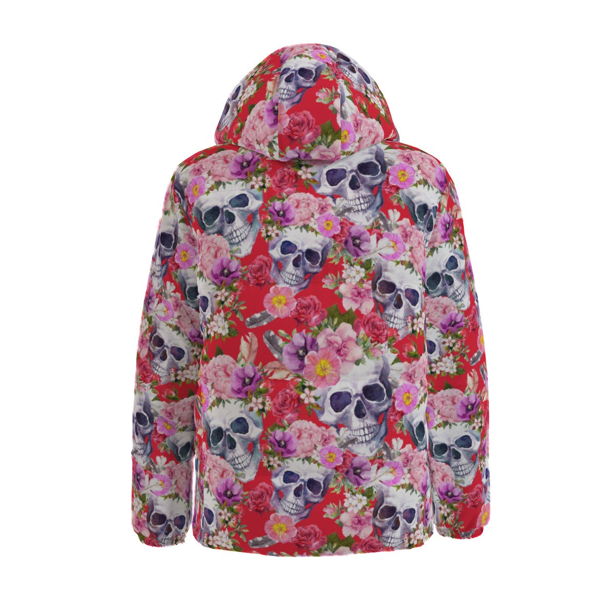 Floral skull All-Over Print Unisex Padded Jacket