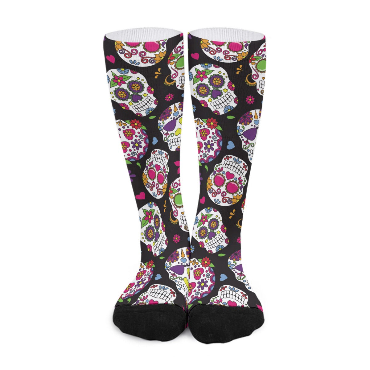 Day of the dead dia de los muertos Unisex Long Socks, sugar skull socks, sugar skull Halloween socks