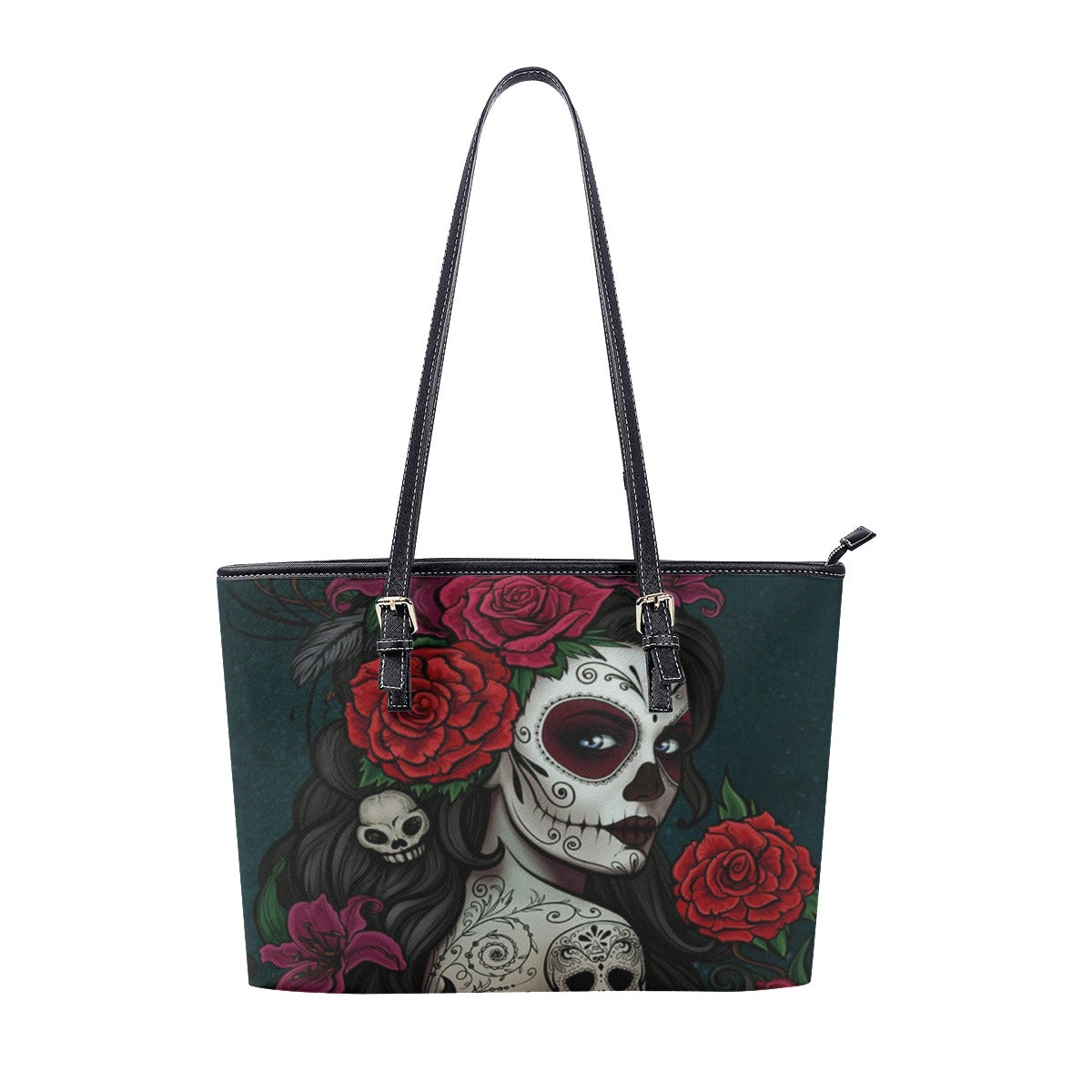 Sugar skull girl Women's Tote Bag, Day of the dead handbag