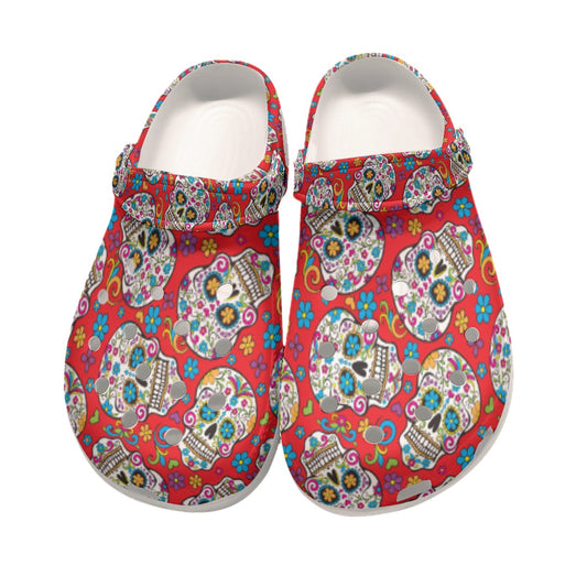 Sugar skull All-Over Print Women's Classic Clogs