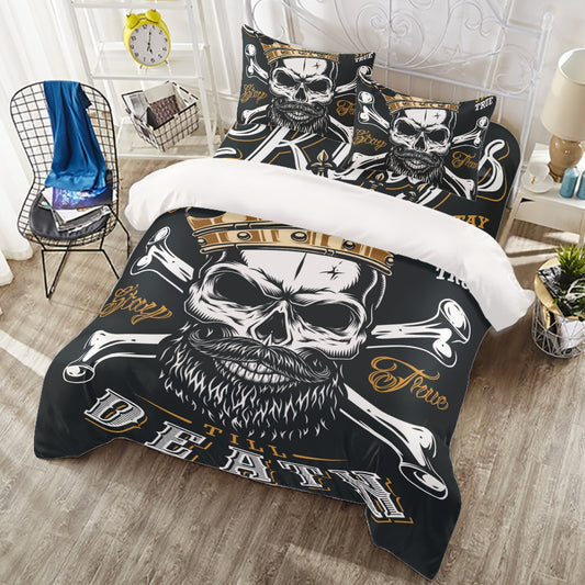 King skull Four-piece Duvet Cover Set