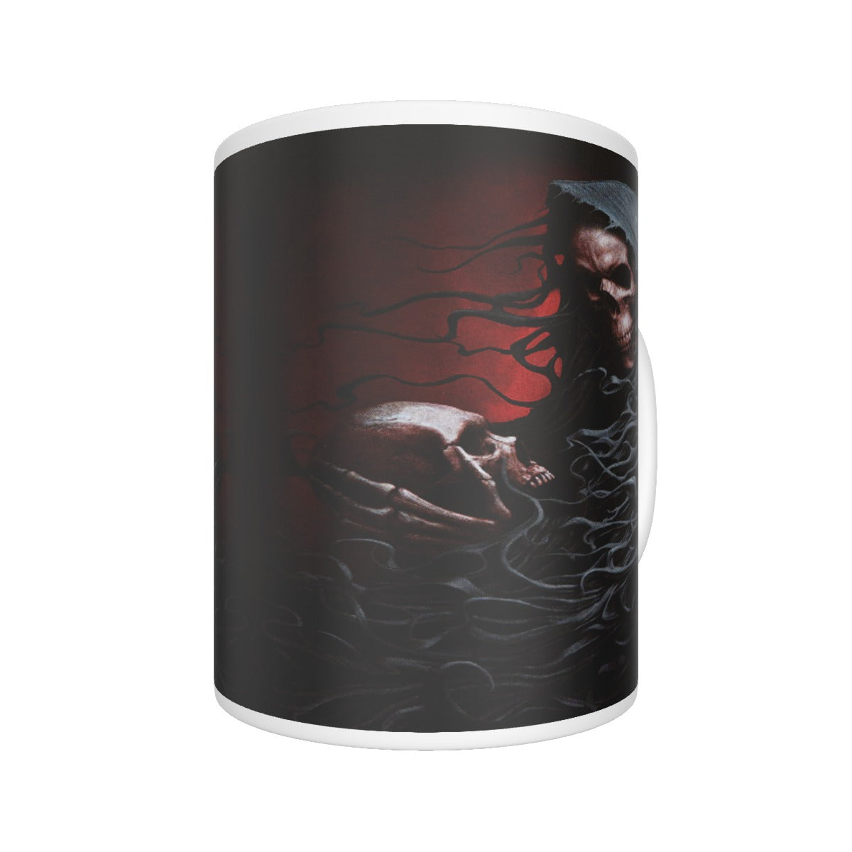 Grim reaper gothic skeleton ceramics mug