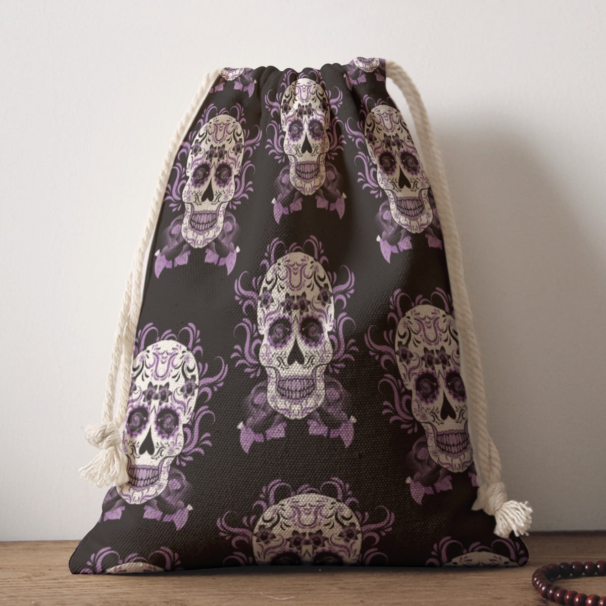 Day of the dead Drawstring Bag, Dia de los muertos handbag shoulder bag purse