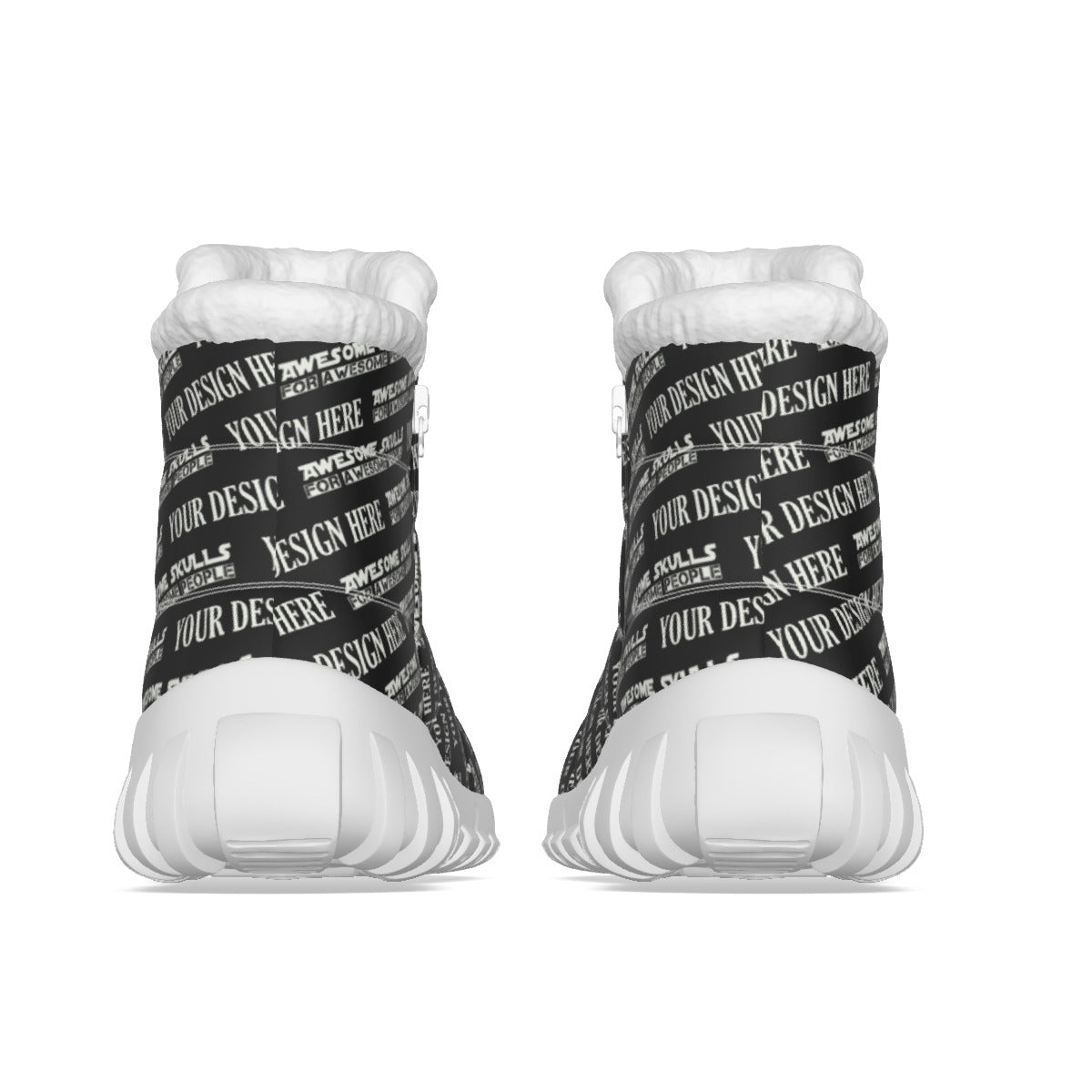 Custom Print on Demand POD Women's Zip-up Snow Boots