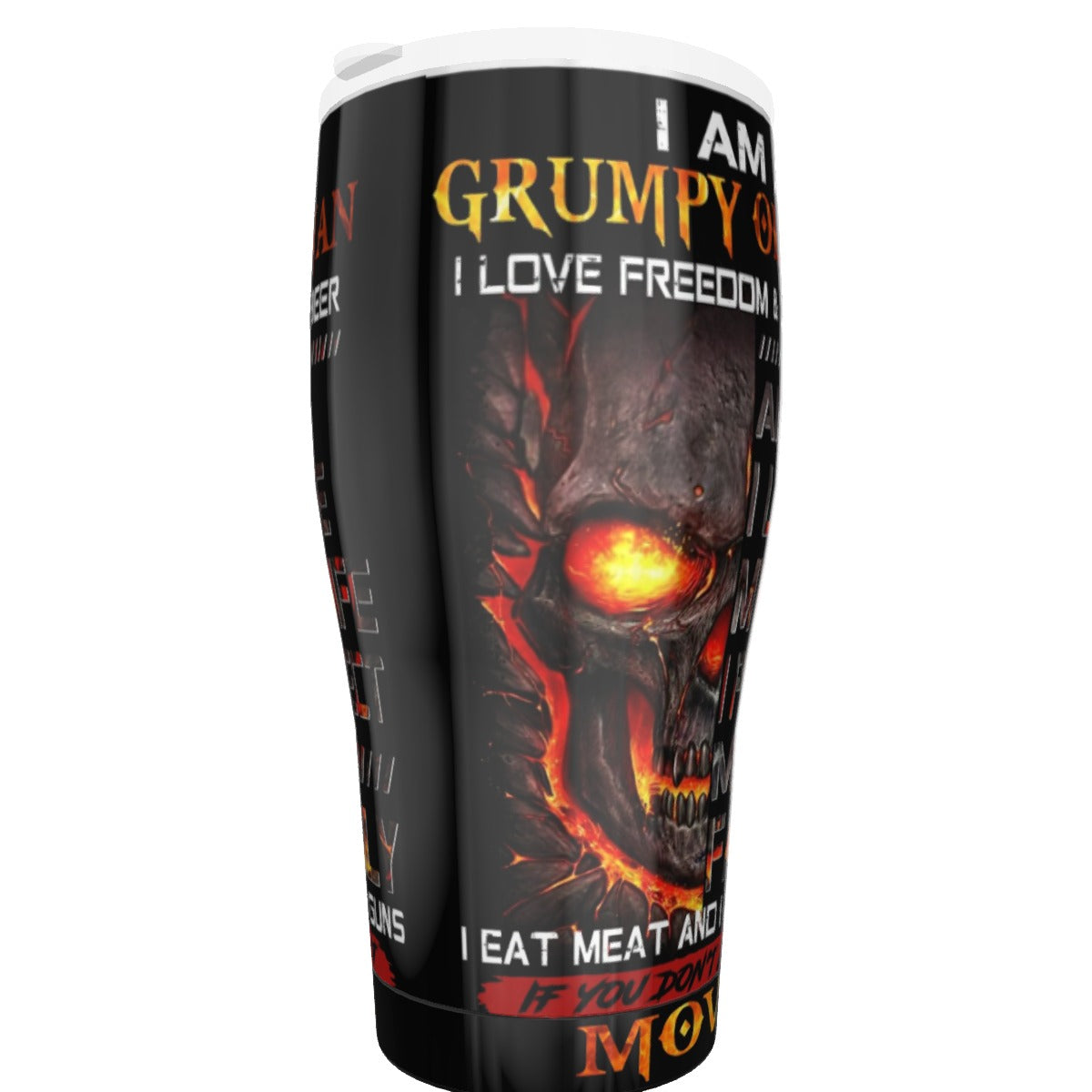 I Am a grumpy old man, I love my wife, I protect my family, I eat meat and I own gun