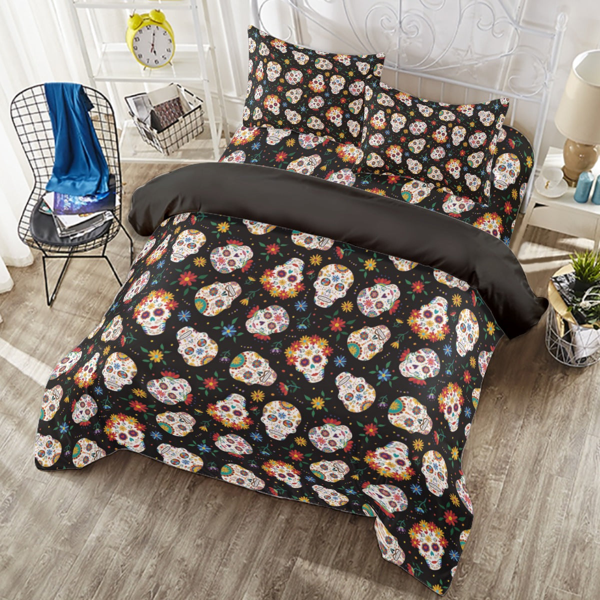 Mexican sugar skull Day of the dead Four-piece Duvet Cover Set