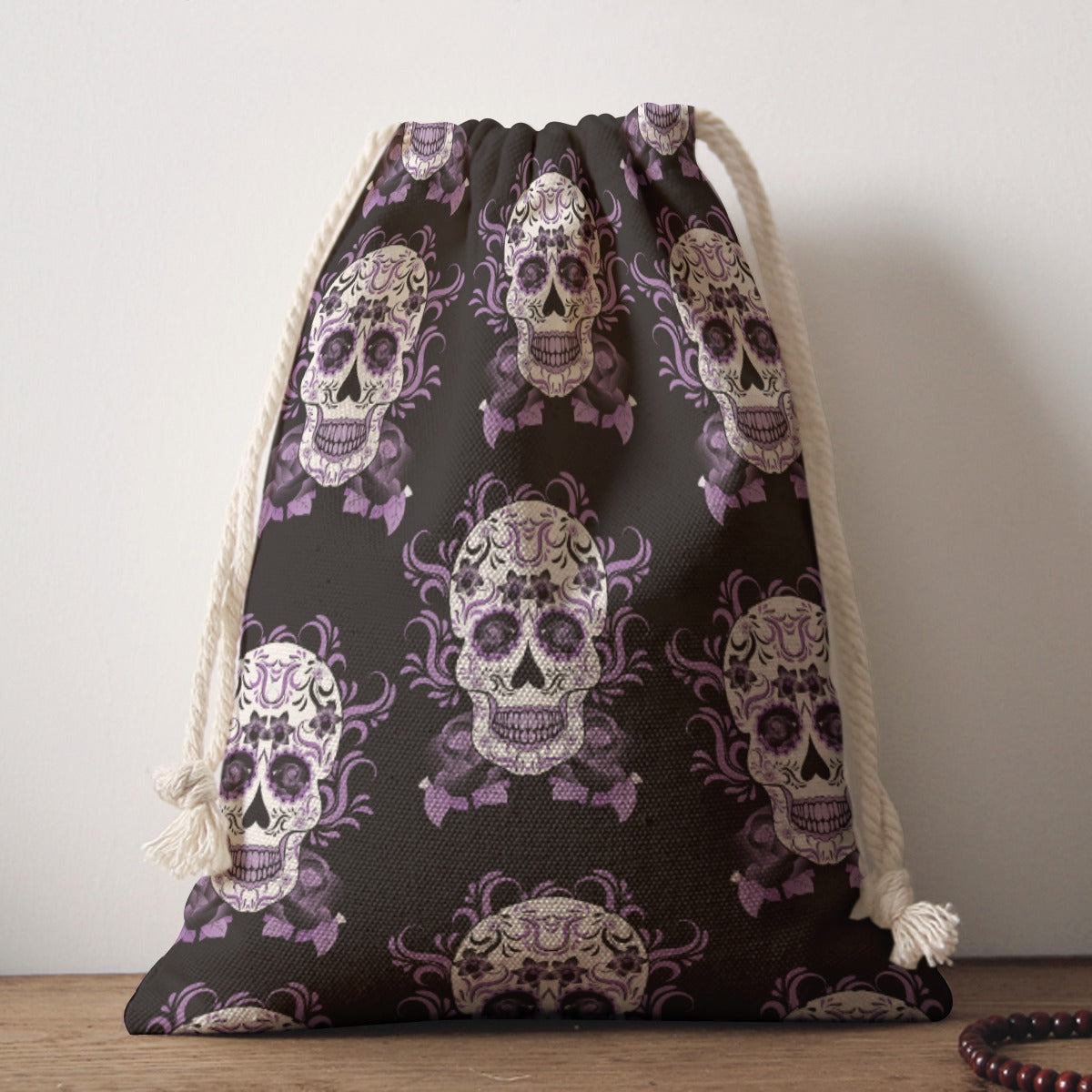 Day of the dead Drawstring Bag, Dia de los muertos handbag shoulder bag purse