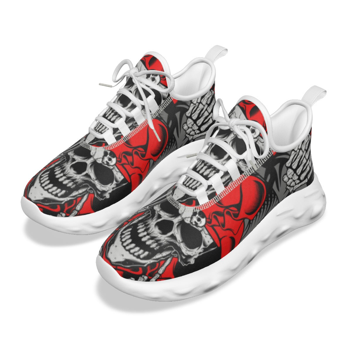 Day of the dead skull men's sneakers shoes