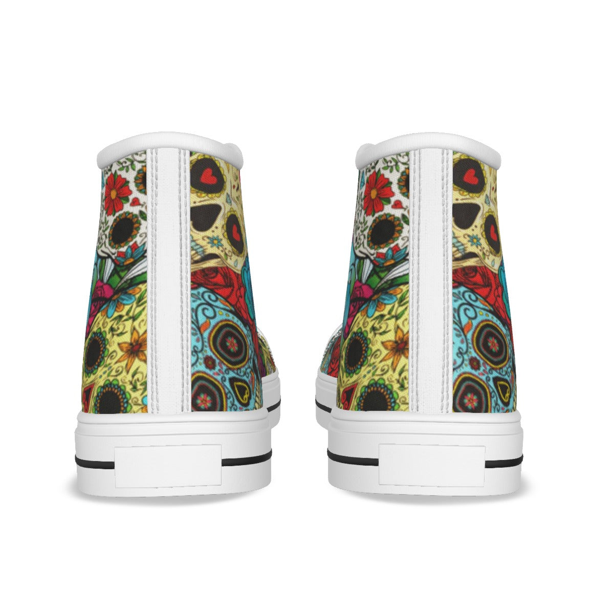 Sugar skull Day of the dead Women's Canvas Shoes, Dia de los muertos calaveras skull shoes