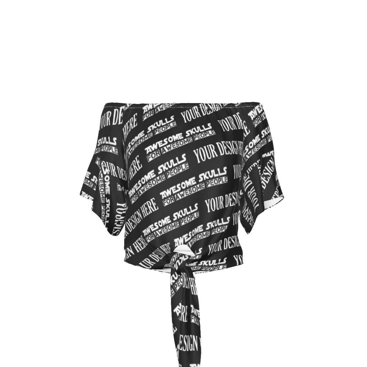 Custom print on demand pod Women's Top Off-Shoulder Blouse