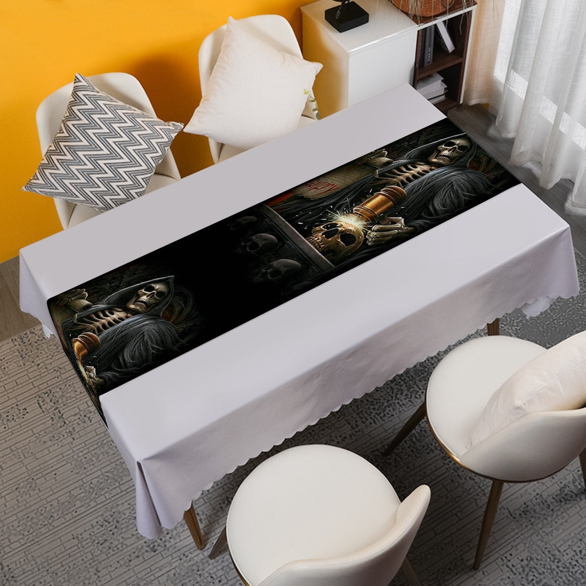 Grim reaper skull Table Runner | Rectangle 270(gsm)